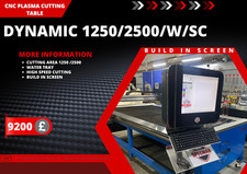 CNC PLASMA CUTTING TABLE 1.25-2.5m BUILD IN SCREEN