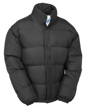 Puffer Jacket Short Bomber Coat Down Padded Insulated Winter Warm Top Black