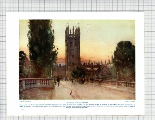 Magdalen tower oxford g f - magdalen,