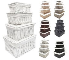 Lidded wicker storage toy - storage,