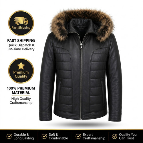 Black real lambskin leather - lambskin,