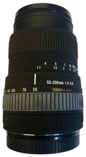 Telephoto Zoom Lens - Sigma 55-200mm - f 1.4-f5.6 - Used on Canon 20D
