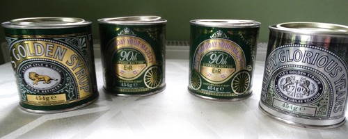 Empty 454g lyles - 454g, golden
