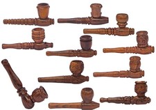 8cm Mini Wooden Tobacco Pipes