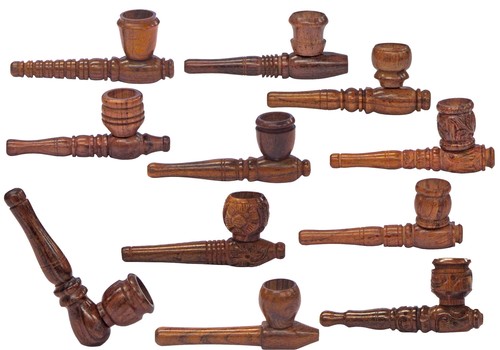 8cm mini wooden tobacco pipes - tobacco,