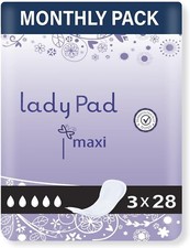 84 x Incontinence Pads Women with Adhesive Strip | Pads for Women | Maxi