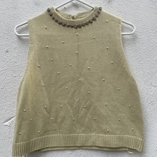 Zara Knit Jumper Vest Womens