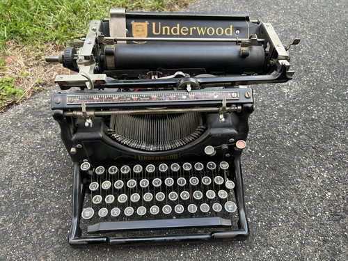 Antique underwood typewriter - antique,