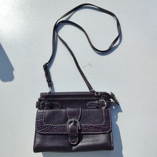 Fratelli Rosetti Shoulder Crossbody Bag Women Plum pockets cards