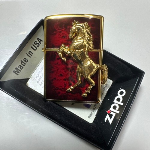Zippo lighter body - horse, metal