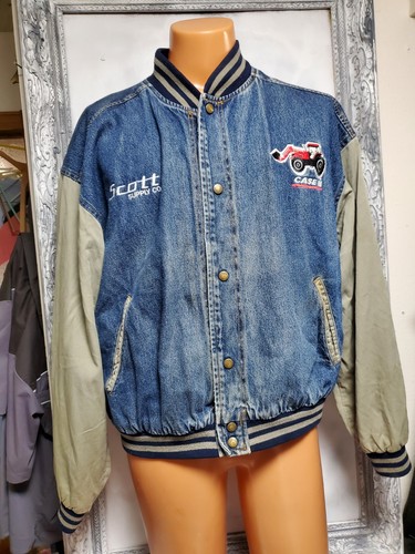 Vtg y2k denim varsity - y2k,