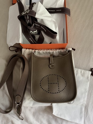 Hermes evelyne mini - mini, etoupe