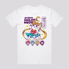 Anime Sailor Meow T Shirt Size