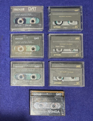 Lot used dat tapes three - of, 7