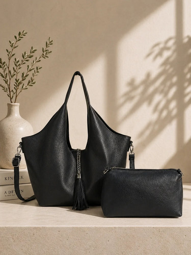 Slouchy tote bag with matching - slouchy,
