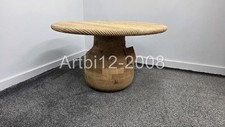 John Lewis Nkuku Vivan Grooved Wood Coffee Table RRP£650 (5348)