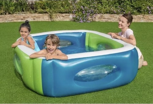 Square paddling pool clear - pool,