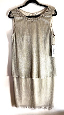 Eliza J Metallic Champagne