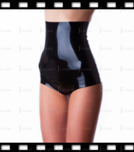 Latex control briefs high - latex,