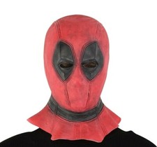 Adult Deadpool Mask Latex Overhead Superhero Fancy Dress Costume Accessory