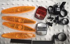 Bike Spoke Lights & Reflectors Kit for Night Cycling Kit Also With Bell  UK Post
