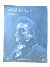 What is Truth - Johnny Cash  sheet music piano vocal guitar  PVG  1970