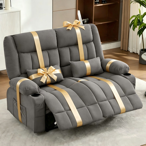 Loveseat recliner sofa - sofa, fabric