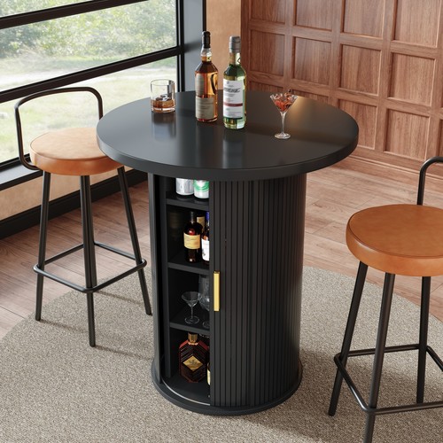 Round bar table with - round,