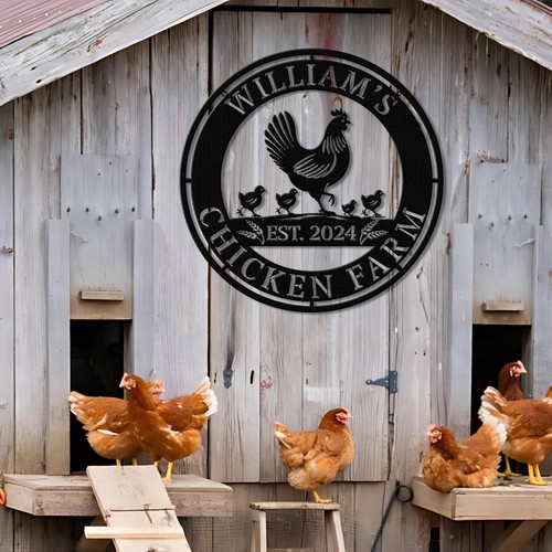 Personalized chicken coop - personalized,