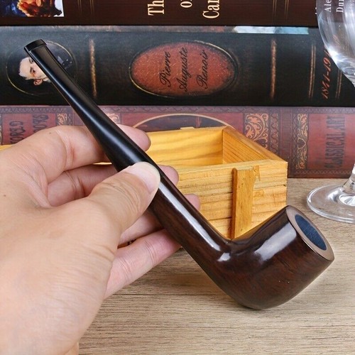 Ebony tobacco pipe - tobacco,
