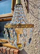Vintage French Basket Chandelier