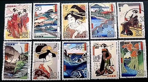 Hddm30 stamp japan edo used - hddm30,