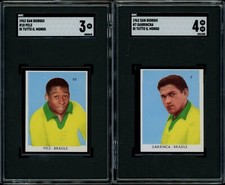1962-63 PELE & GARRINCHA  SAN GIORGIO CALCIATORI DI TUTTO IL MONDE #10 #7 (SGC)