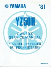 YAMAHA YZ50 H ORIGINAL 1981 FACTORY SERVICE MANUAL (GB F TEXT)