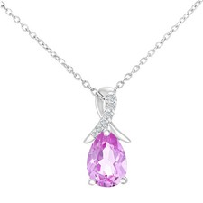 Naava 9ct White Gold Pear