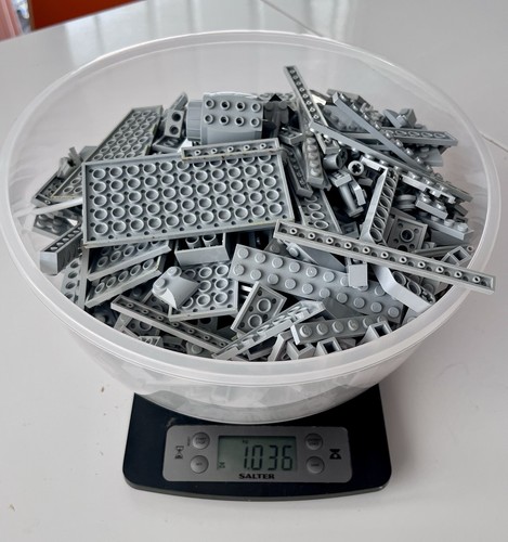 Lego 1kg grey pieces - pieces, job