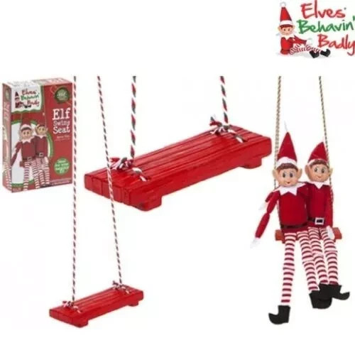 Naughty christmas elves swing - elves,
