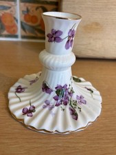 Hammersley Victorian Violets Bone China Candlestick