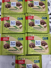 Ritter SPORT - 7x100g Milk Chocolate with Roasted & Salted Pistachio Limited Ed.