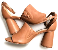 Italian Leather Chunky Heel