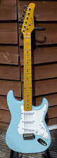 Gould Stratocaster Copy - Daphne Blue + New Gig Bag