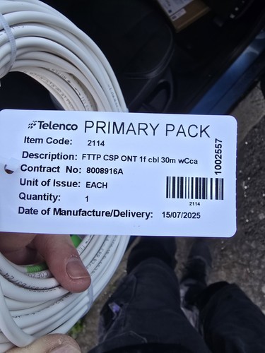 Optic fibre fttp csp ont - fttp,