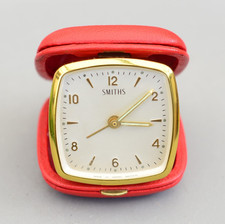 Vintage Smiths Made in Great Britain Travel Alarm Mechanical Clock Working