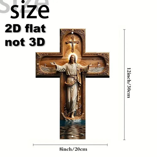 Wooden cross wall decor - cross,