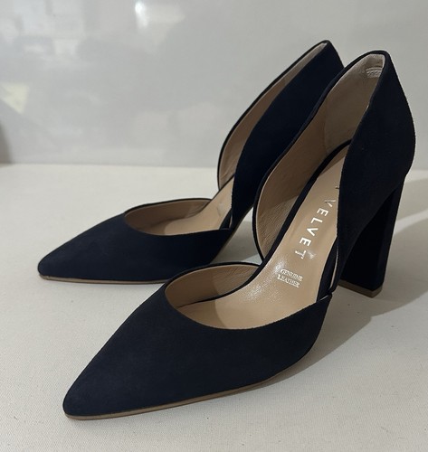 Mint velvet navy - navy, suede