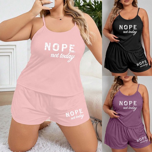 Summer plus sizes pyjamas set - plus,