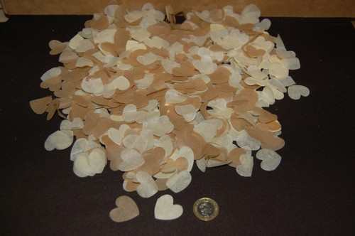 Ivory gold wedding confetti - wedding,