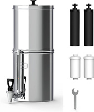 Waterdrop Gravity-fed Water Filter System,9.46-Liter Stainless-steel Countertop 