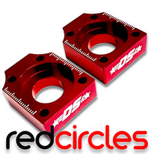 RED 15mm DEEP STATE PIT BIKE CHAIN ADJUSTER TENSIONER BLOCKS 140cc 160cc