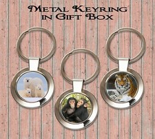 WILD ANIMALS METAL KEYRING IN